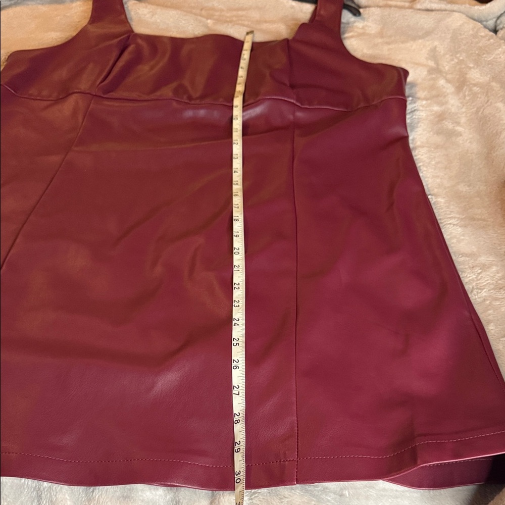 Elegant Burgundy Sleeveless Dress - Picture 9 of 9